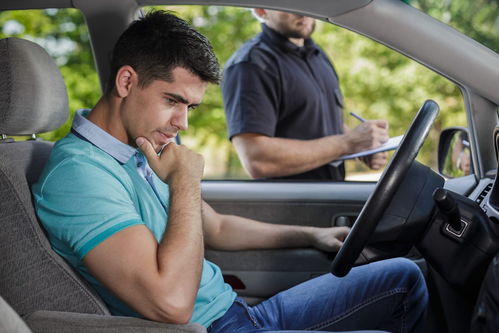 Young driver is worried about traffic ticket for driving without a license in Texas