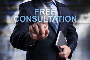 Life Insurance Accessibility Has Not Changed During COVID-19 Crisis 3 Businessman is pressing on virtual screen and selecting Free consultation.