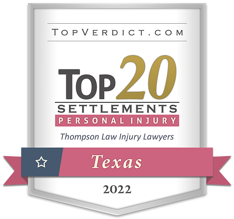 Hurst car accident lawyers -badge-top-20-personal-injury-settlements-texas-2022. Dallas personal injury lawyers