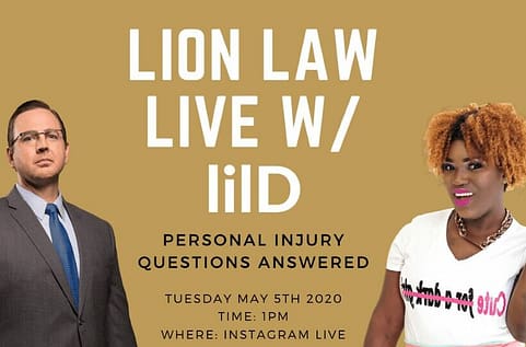 Lion Law Live with lilD: Personal Injury Questions Answered on 97.9FM The Beat