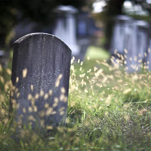 grave stone from a wrongful death. Wrongful Death Accident Attorney