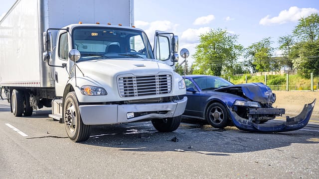 Dallas truck accident lawyers collecting evidence from an 18-wheeler crash