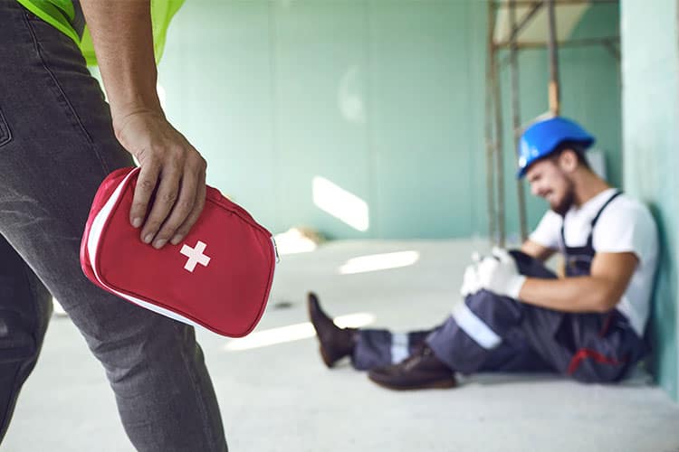 trabajador-de-construccion-lesion lesión del trabajador de la construcción